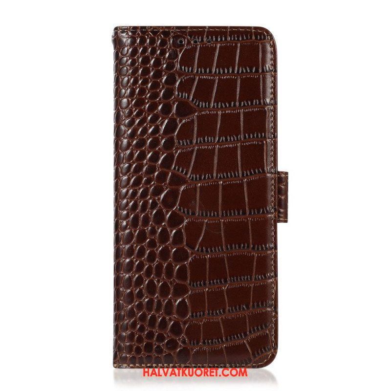 Kotelot Samsung Galaxy M33 5G Crocodile Style Rfid