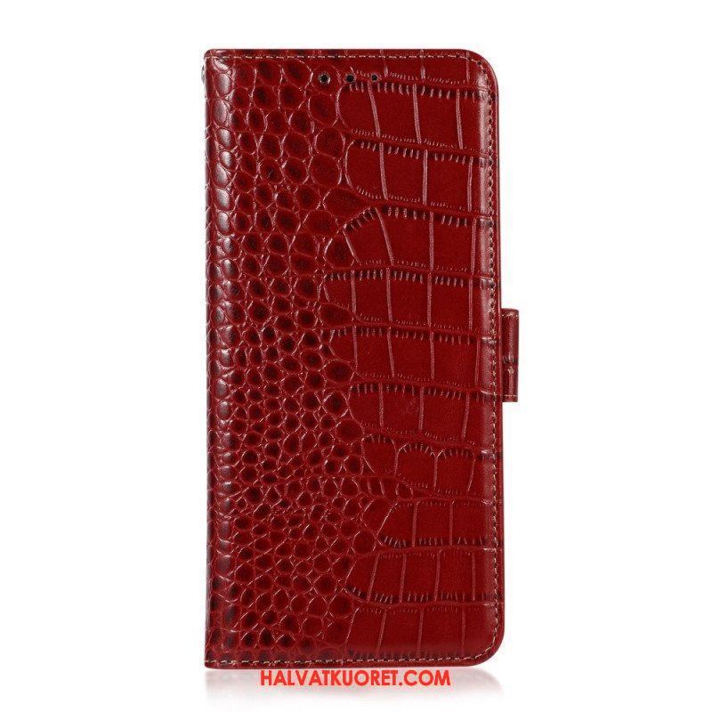 Kotelot Samsung Galaxy M53 5G Crocodile Style Rfid