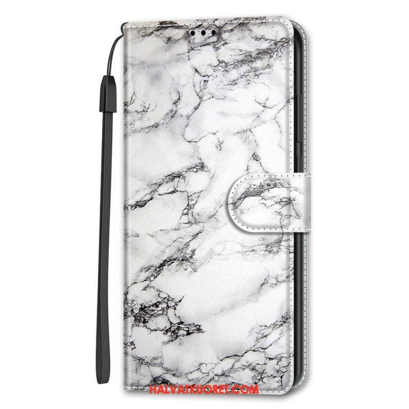 Kotelot Samsung Galaxy S22 Ultra 5G Marble Elegance Hihnalla