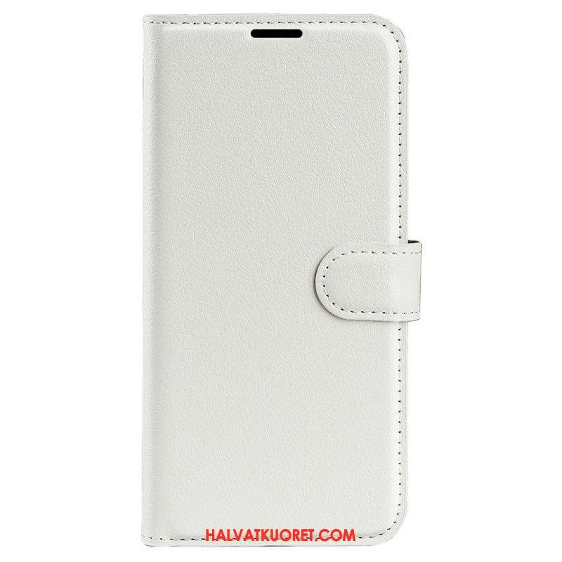 Kotelot Samsung Galaxy S23 5G Klassinen Litsi-nahkaefekti
