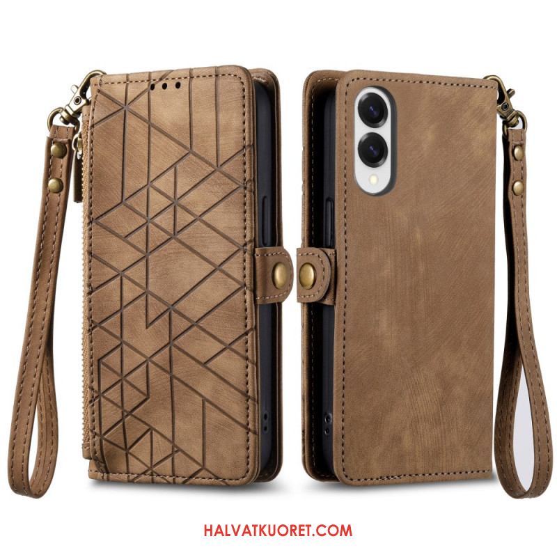 Kotelot Samsung Galaxy S25 5g Edge Geometrinen Kuvio Ja Nauha