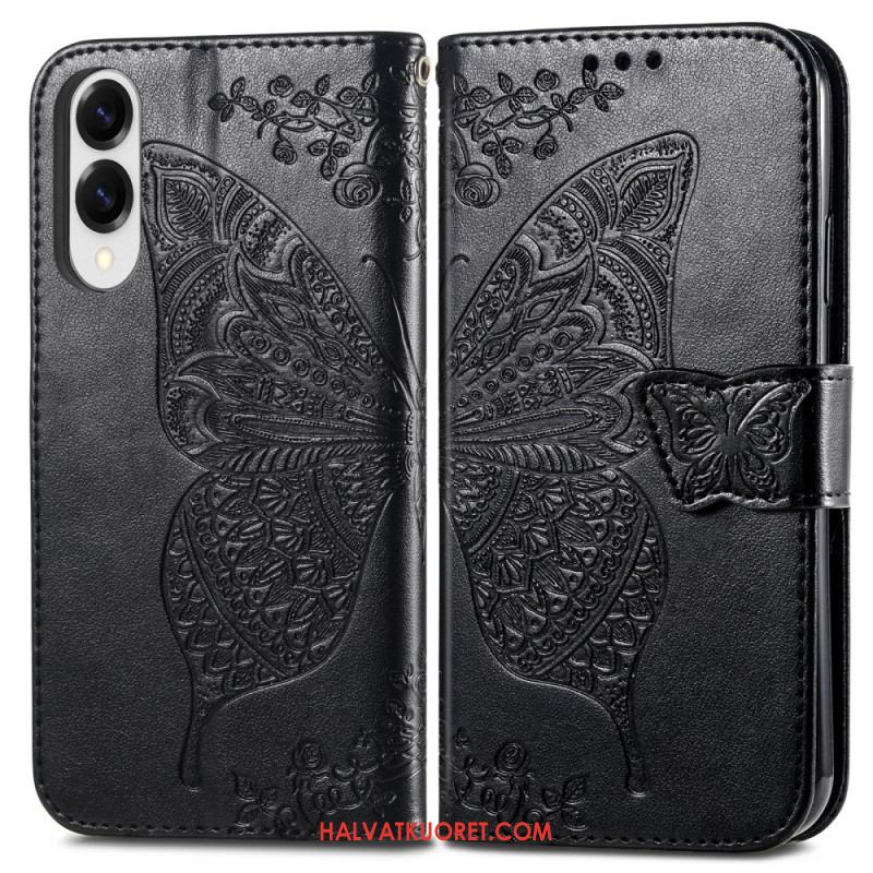 Kotelot Samsung Galaxy S25 5g Edge Puhelinkuoret Barokkityylinen Perhonen Rannehihnalla