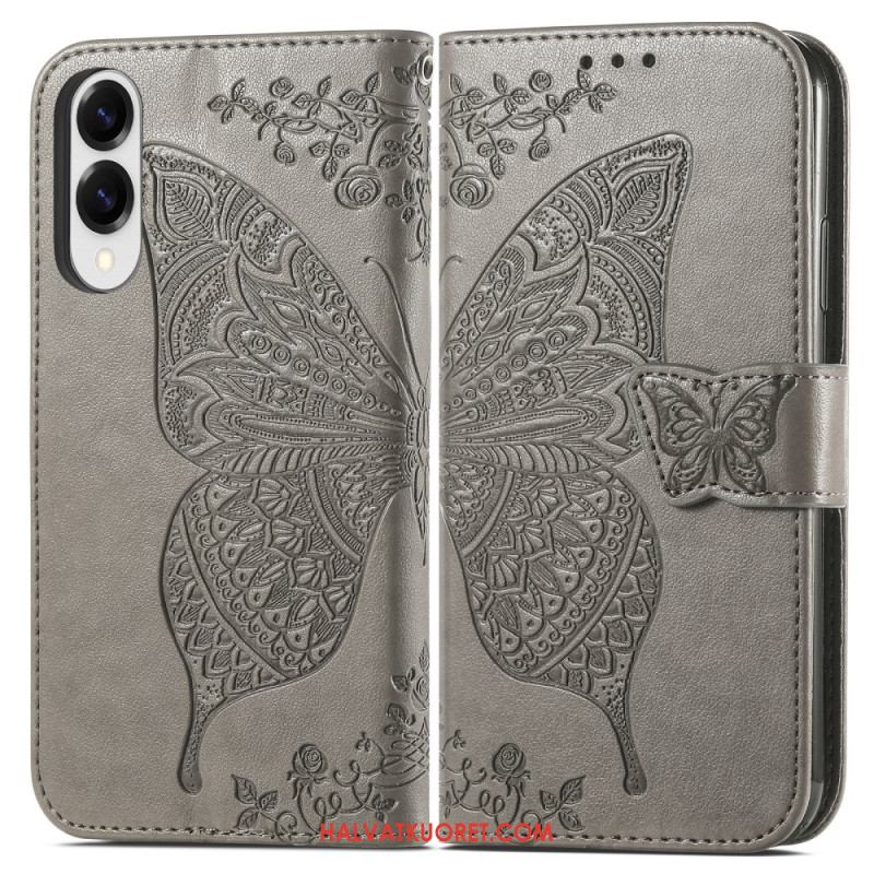 Kotelot Samsung Galaxy S25 5g Edge Puhelinkuoret Barokkityylinen Perhonen Rannehihnalla