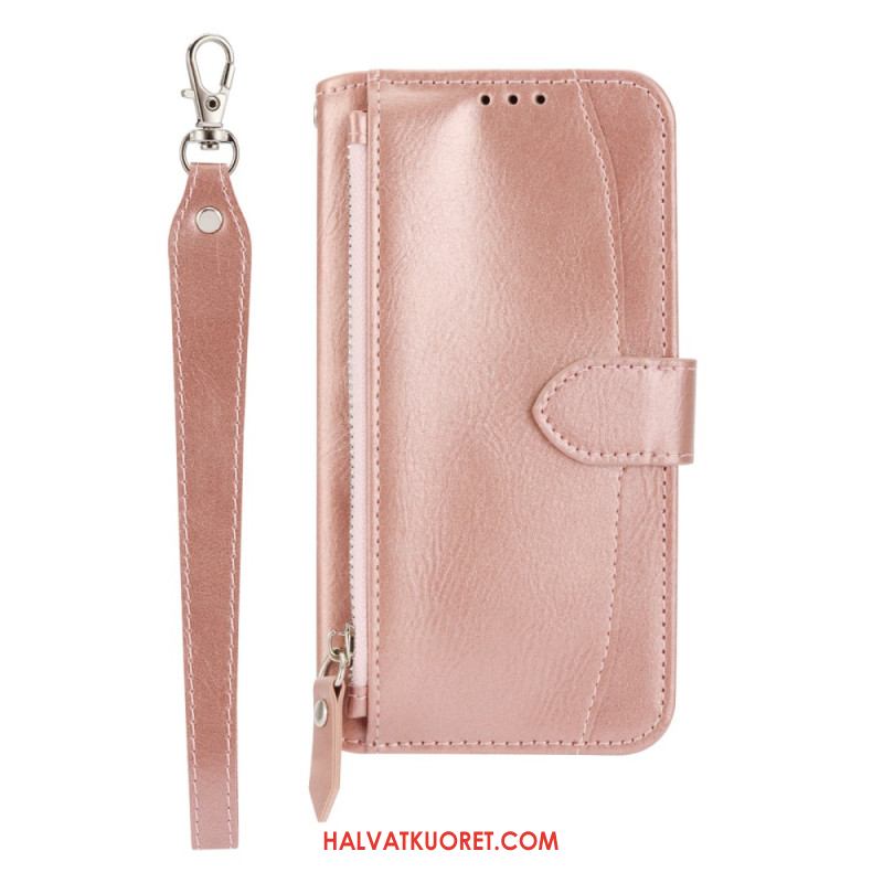 Kotelot Samsung Galaxy S25 5g Puhelinkuoret Vetoketjullinen Tasku Hihna Ja Olkahihna