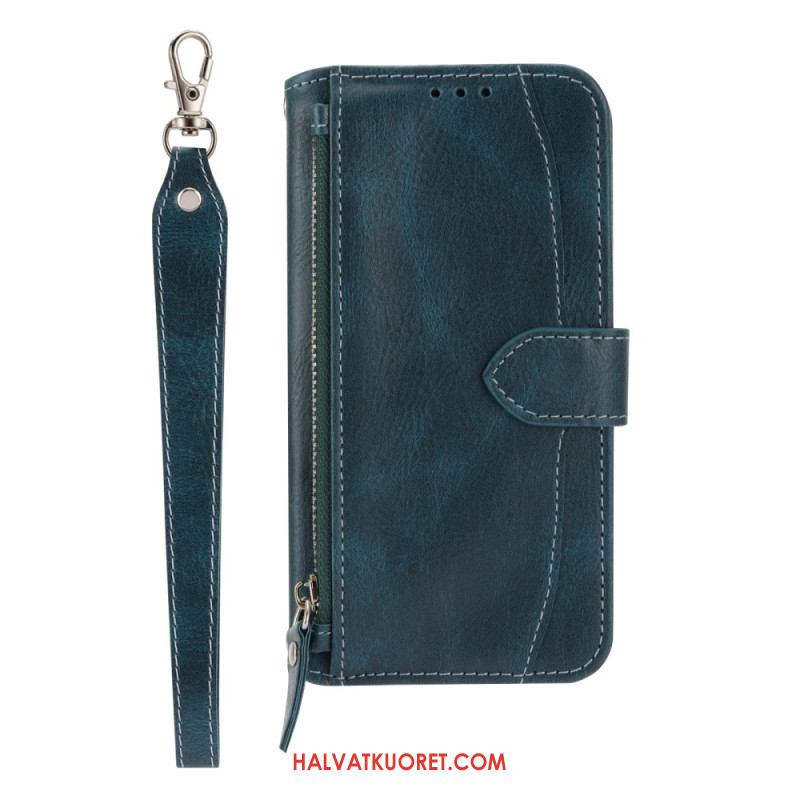 Kotelot Samsung Galaxy S25 5g Puhelinkuoret Vetoketjullinen Tasku Hihna Ja Olkahihna