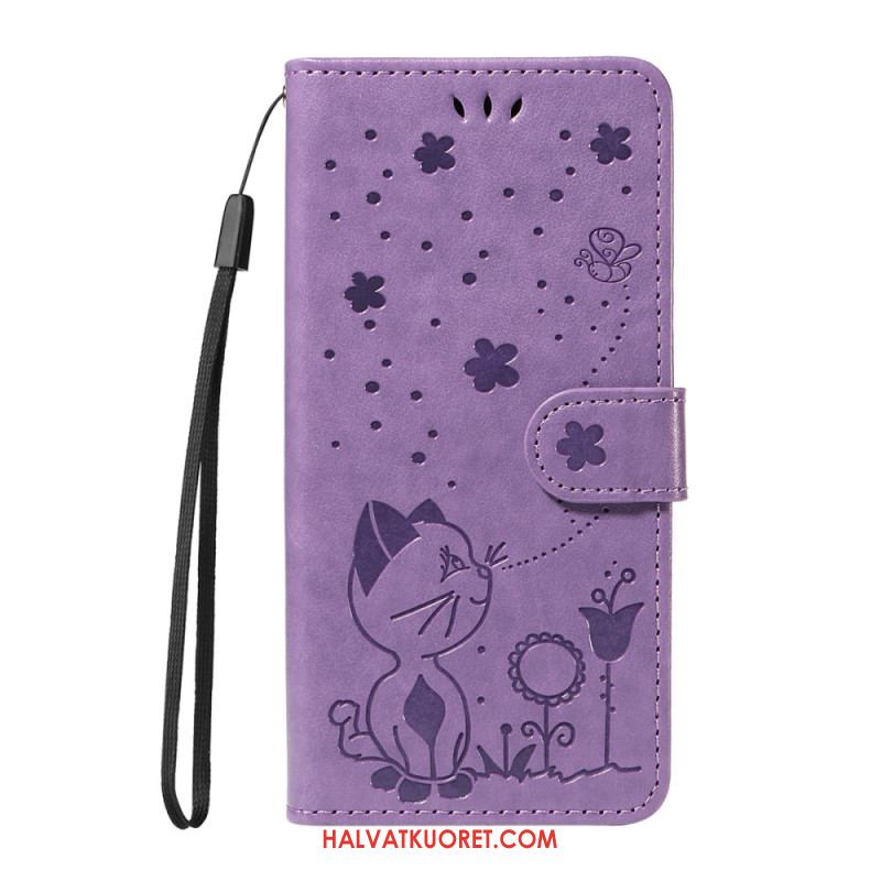 Kotelot Samsung Galaxy S25 Fe Kissa Ja Mehiläinen Suojakuori