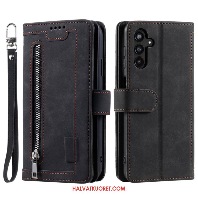 Kotelot Samsung Galaxy S25 Fe Korttikotelo Ja Vetoketju Suojakuori