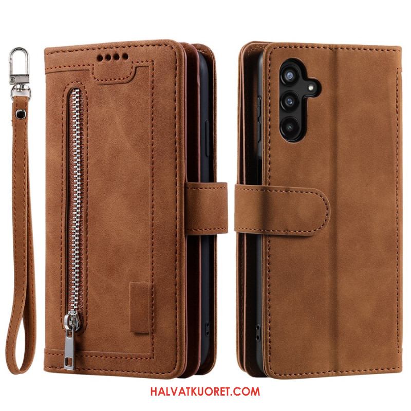 Kotelot Samsung Galaxy S25 Fe Korttikotelo Ja Vetoketju Suojakuori