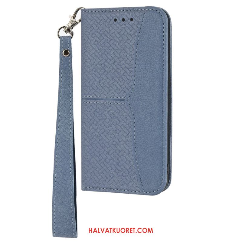 Kotelot Samsung Galaxy S25 Fe Kudottu Tekstuuri Ja Nauha