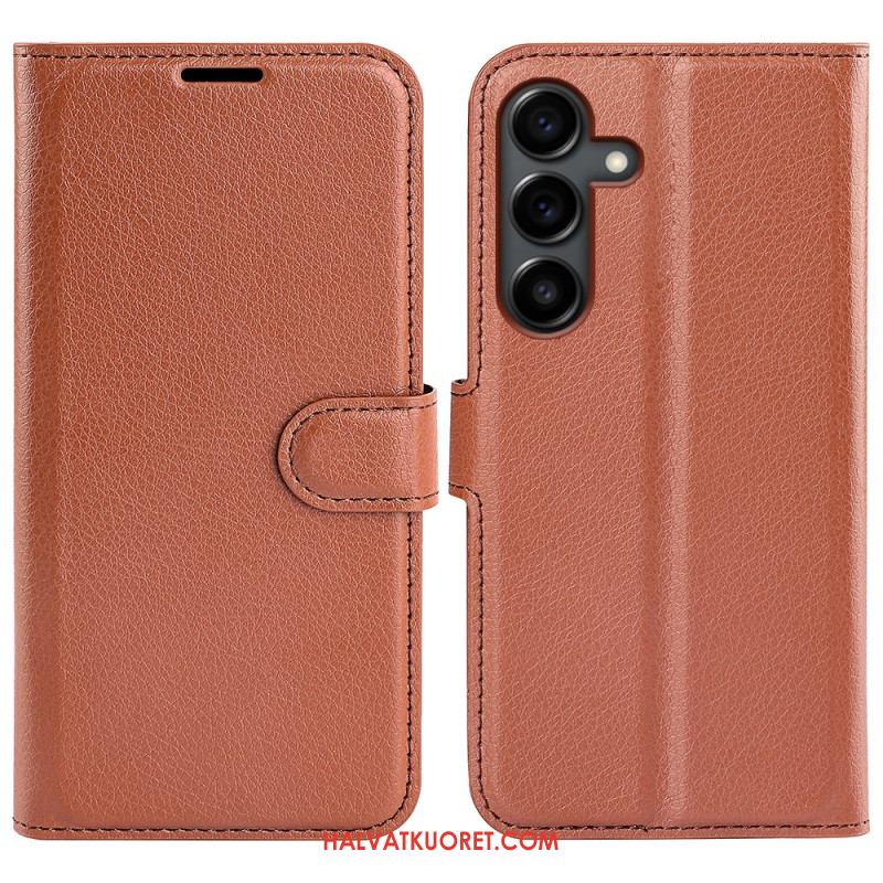 Kotelot Samsung Galaxy S25 Fe Litsikuvioinen Tekonahka