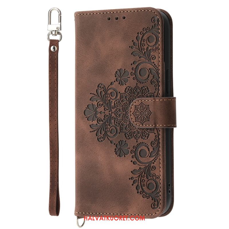 Kotelot Samsung Galaxy S25 Fe Pitsikuvio Hihnalla Ja Olkahihnalla