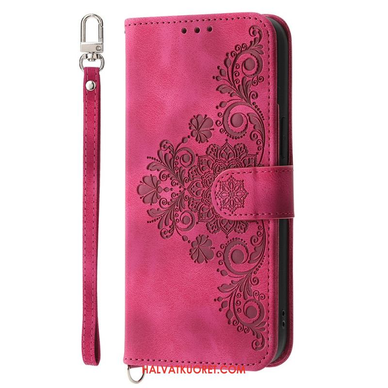 Kotelot Samsung Galaxy S25 Fe Pitsikuvio Hihnalla Ja Olkahihnalla