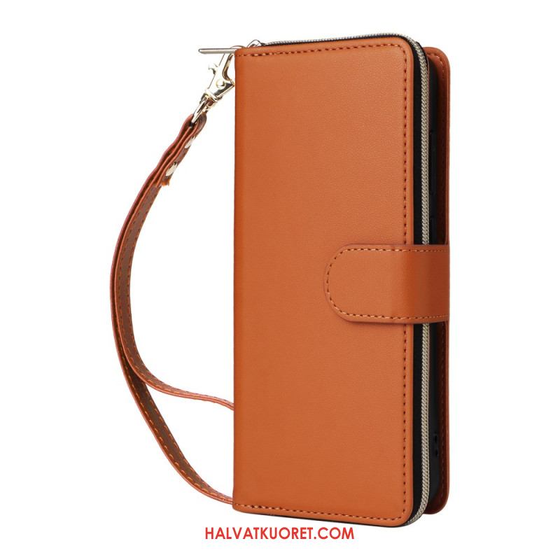 Kotelot Samsung Galaxy S25 Fe Puhelinkuoret Keinonahka Hihnalla