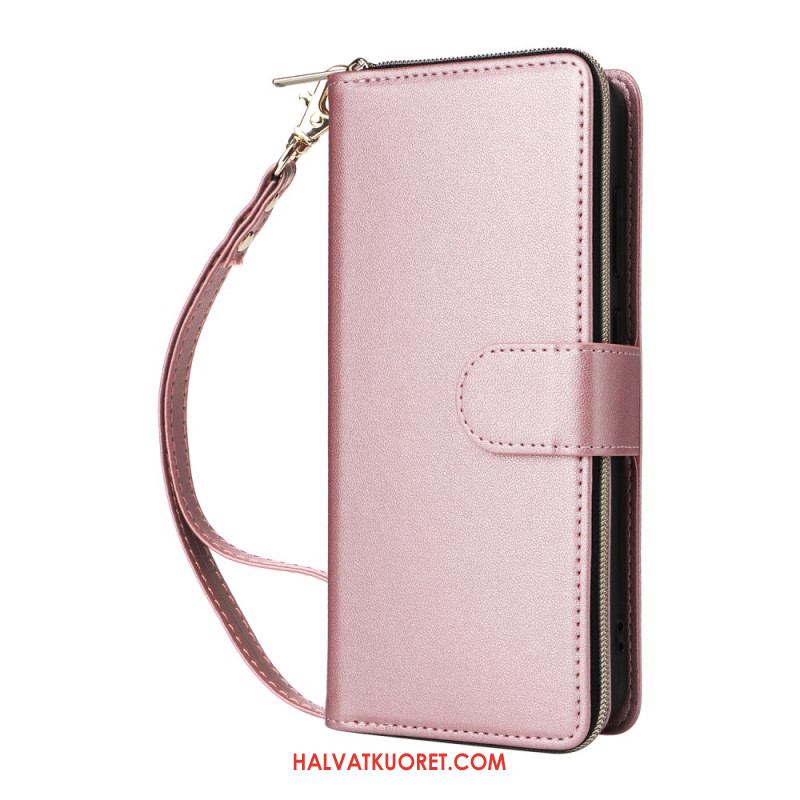 Kotelot Samsung Galaxy S25 Fe Puhelinkuoret Keinonahka Hihnalla