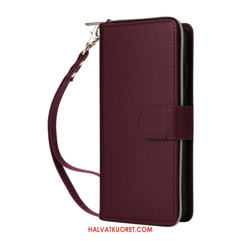 Kotelot Samsung Galaxy S25 Fe Puhelinkuoret Keinonahka Hihnalla