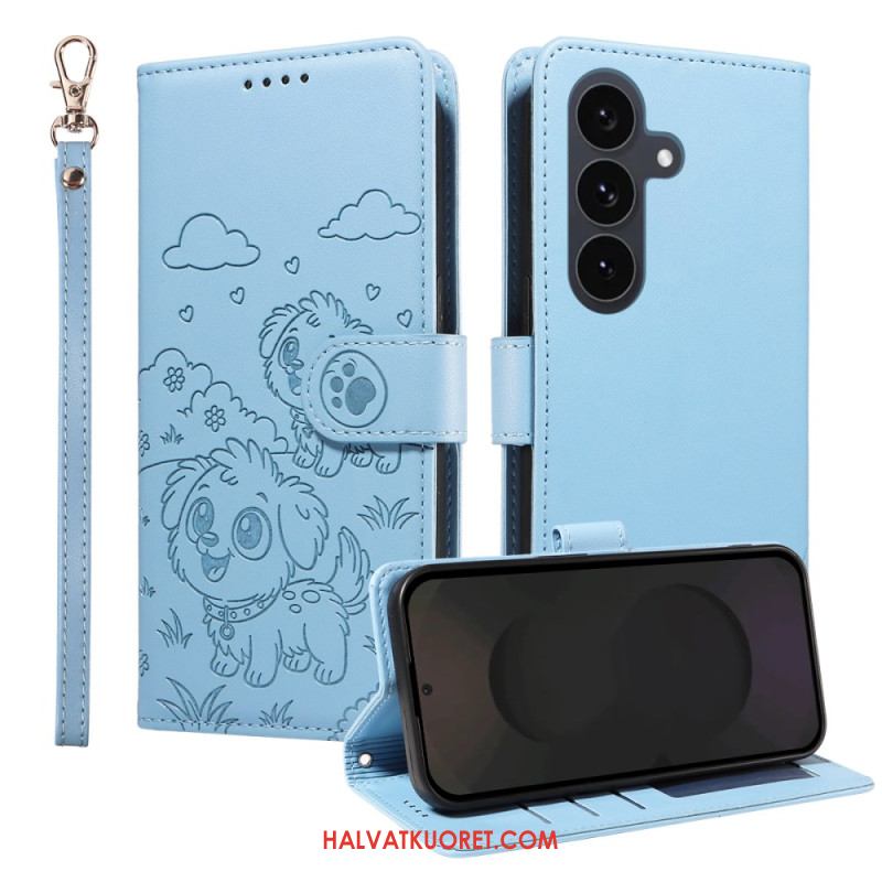 Kotelot Samsung Galaxy S25 Fe Rfid-esto Ja Koirakuvio