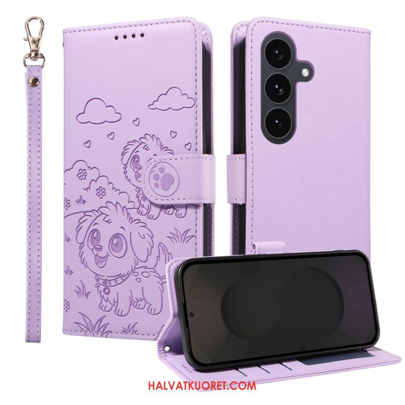 Kotelot Samsung Galaxy S25 Fe Rfid-esto Ja Koirakuvio