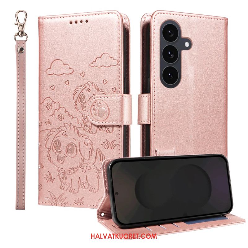 Kotelot Samsung Galaxy S25 Fe Rfid-esto Ja Koirakuvio