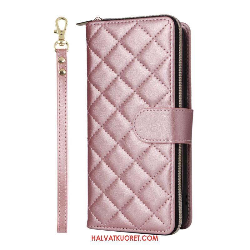 Kotelot Samsung Galaxy S25 Fe Tikattu Hihnalla Ja Olkahihnalla Suojakuori