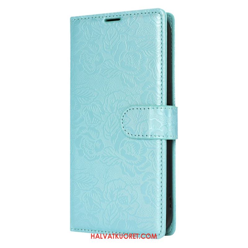 Kotelot Samsung Galaxy S25 Plus 5g Kukkakuvio Hihnalla