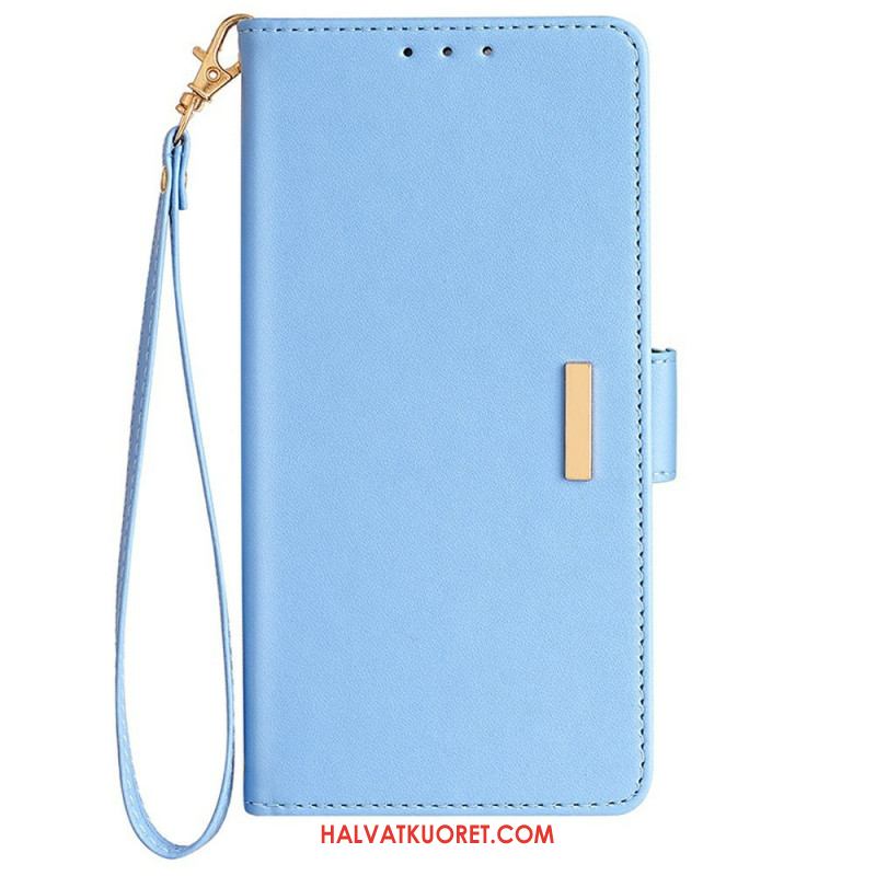 Kotelot Samsung Galaxy S25 Plus 5g Kultainen Lukko Ja Hihna Suojakuori