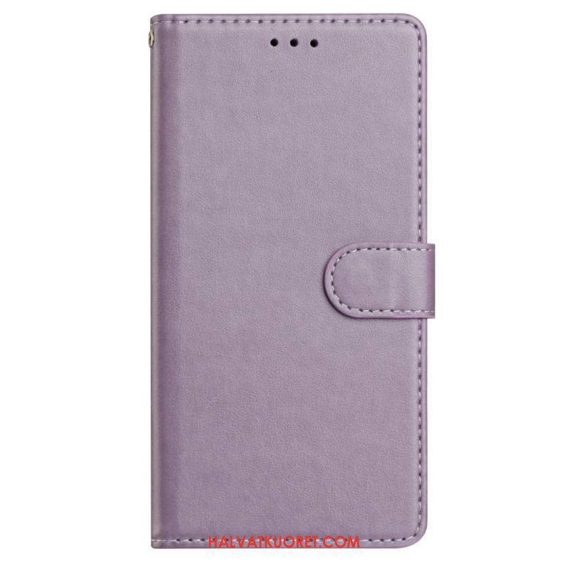 Kotelot Samsung Galaxy S25 Plus 5g Puhelinkuoret Yksivärinen Tekonahka Ja Hihna