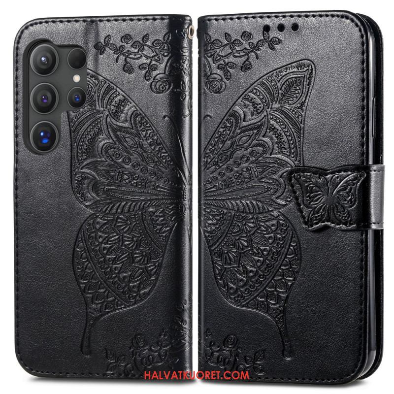 Kotelot Samsung Galaxy S25 Ultra 5g Barokkikuvioinen Perhonen Suojakuori