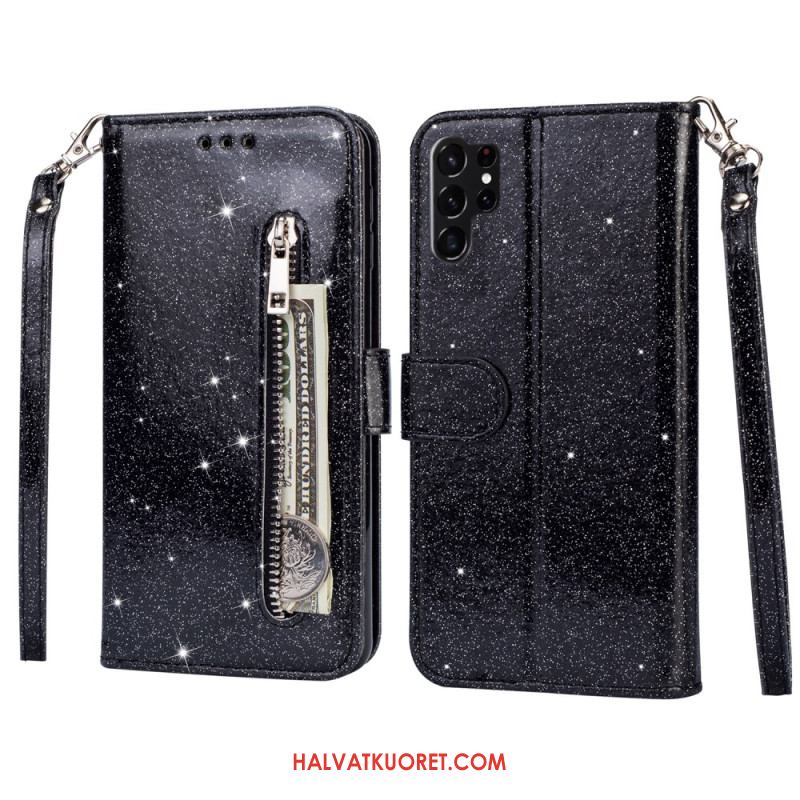 Kotelot Samsung Galaxy S25 Ultra 5g Kimaltava Pussi Hihnalla