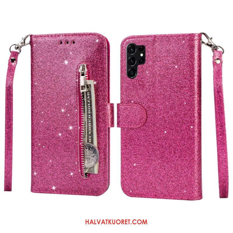 Kotelot Samsung Galaxy S25 Ultra 5g Kimaltava Pussi Hihnalla