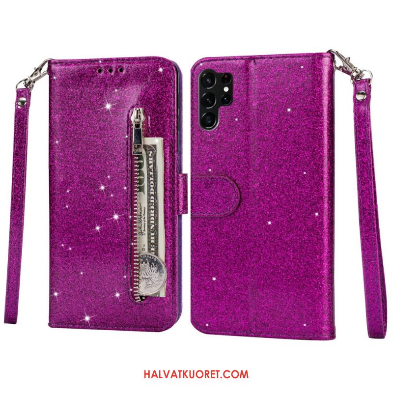 Kotelot Samsung Galaxy S25 Ultra 5g Kimaltava Pussi Hihnalla