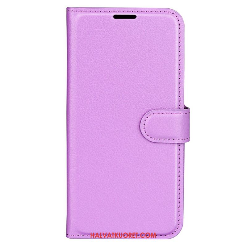 Kotelot Samsung Galaxy S25 Ultra 5g Klassinen Litsikuvioinen Tekonahkalaukku Suojakuori