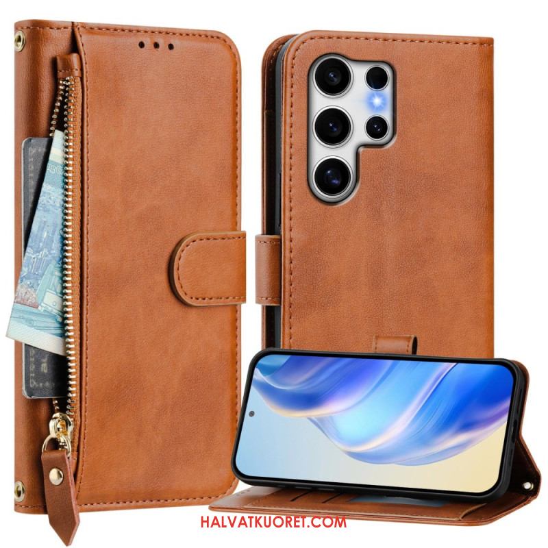 Kotelot Samsung Galaxy S25 Ultra 5g Kolikkokukkaro Ja Teline Suojakuori