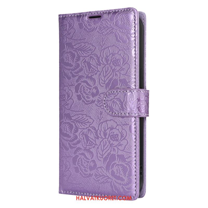 Kotelot Samsung Galaxy S25 Ultra 5g Kukkakuvio Hihnalla