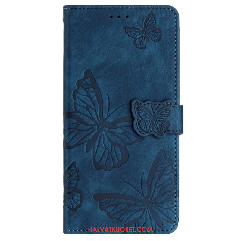 Kotelot Samsung Galaxy S25 Ultra 5g Mokkanahkakuvioiset Perhoset Suojakuori