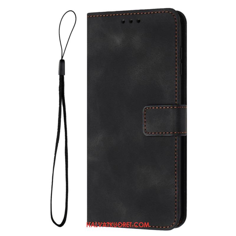 Kotelot Samsung Galaxy S25 Ultra 5g Puhelinkuoret Klassinen Nahkakuvio Hihnalla