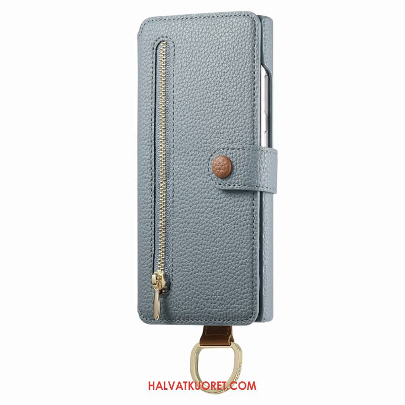 Kotelot Samsung Galaxy S25 Ultra 5g Rfid-suojattu Lompakko Pussulla Ja Sormuspidikkeellä