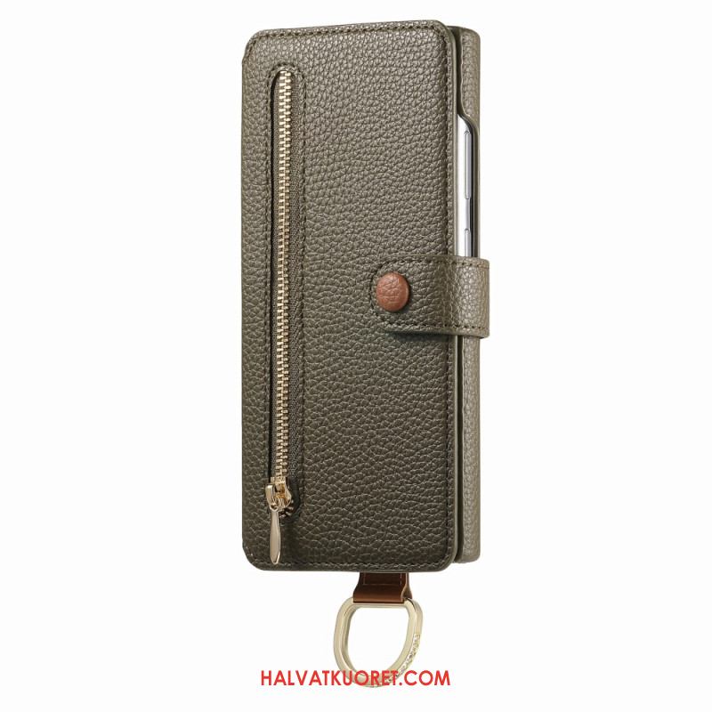 Kotelot Samsung Galaxy S25 Ultra 5g Rfid-suojattu Lompakko Pussulla Ja Sormuspidikkeellä