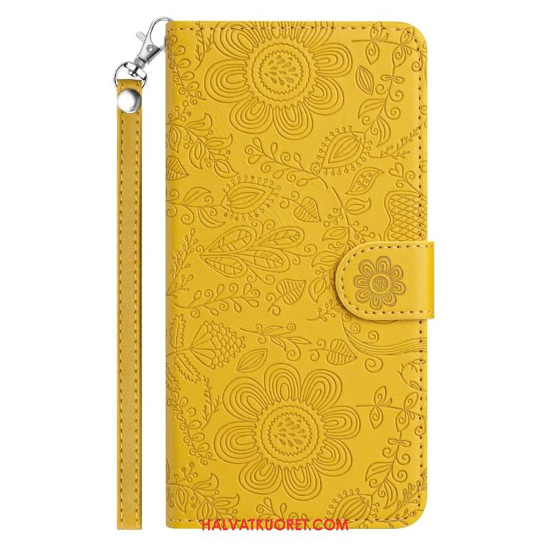 Kotelot Samsung Galaxy S26 Kukkakuvio Ja Nauha Suojakuori