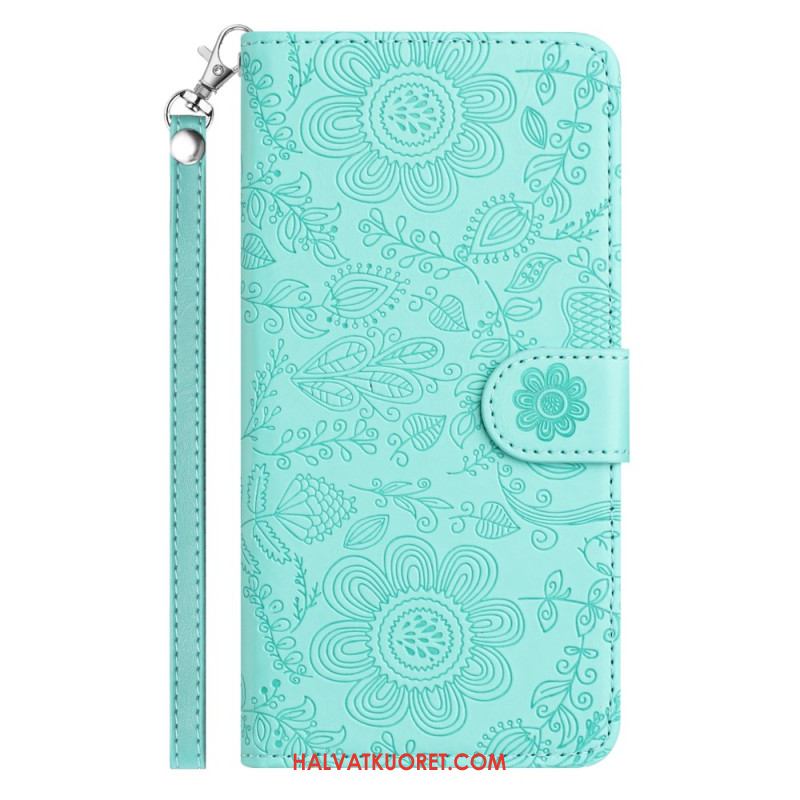 Kotelot Samsung Galaxy S26 Kukkakuvio Ja Nauha Suojakuori