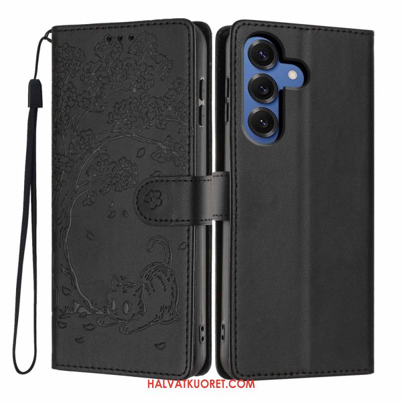 Kotelot Samsung Galaxy S26 Plus Puu- Ja Kissakuvioinen