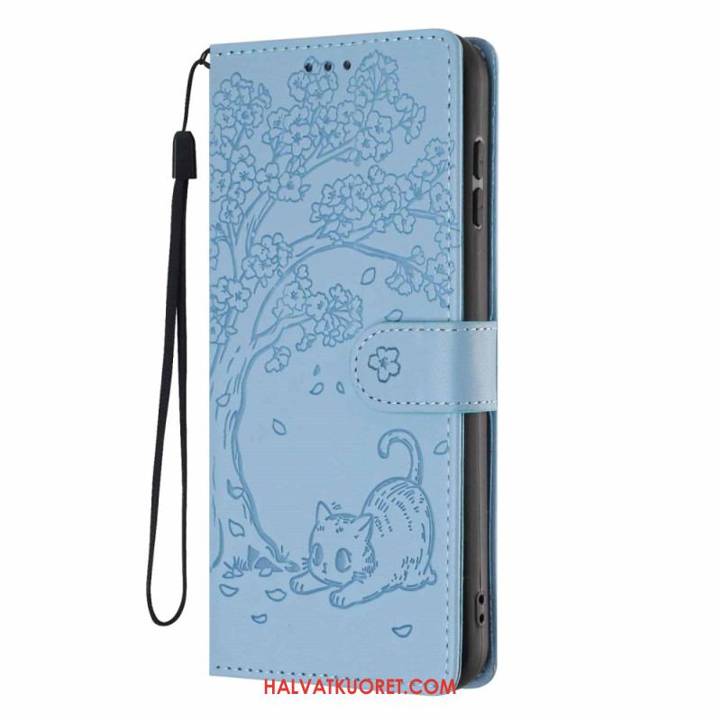 Kotelot Samsung Galaxy S26 Plus Puu- Ja Kissakuvioinen