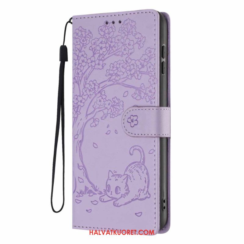 Kotelot Samsung Galaxy S26 Plus Puu- Ja Kissakuvioinen