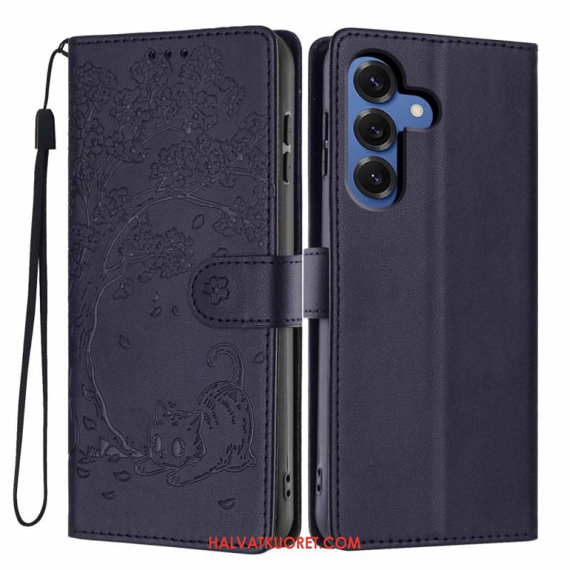 Kotelot Samsung Galaxy S26 Plus Puu- Ja Kissakuvioinen