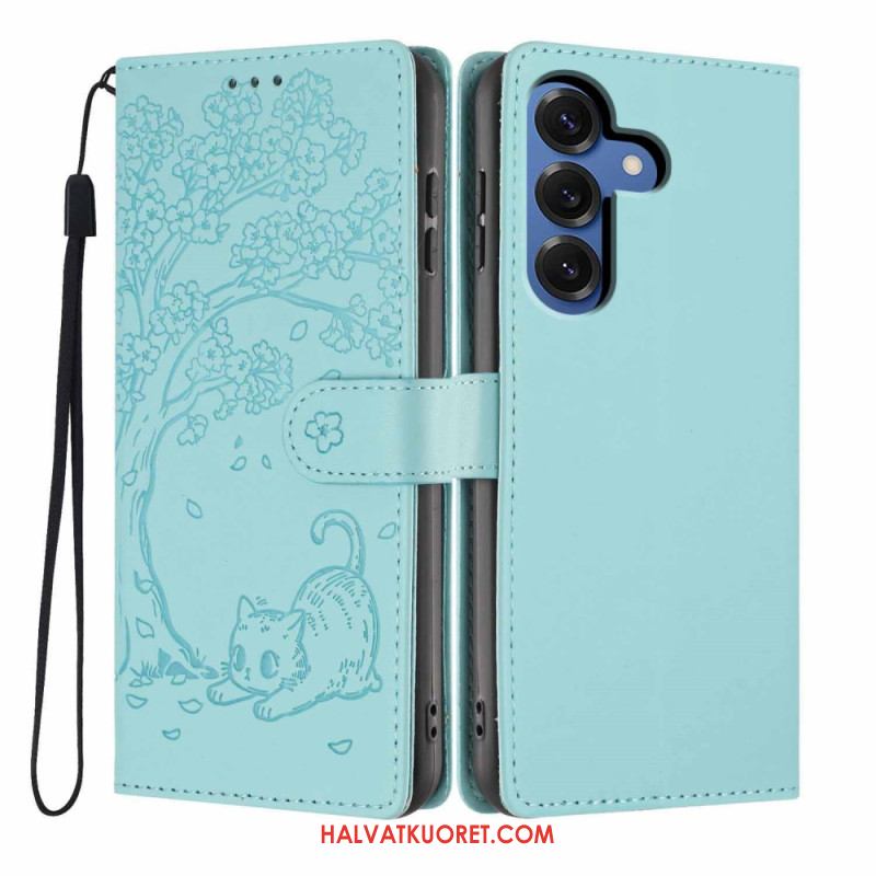 Kotelot Samsung Galaxy S26 Plus Puu- Ja Kissakuvioinen