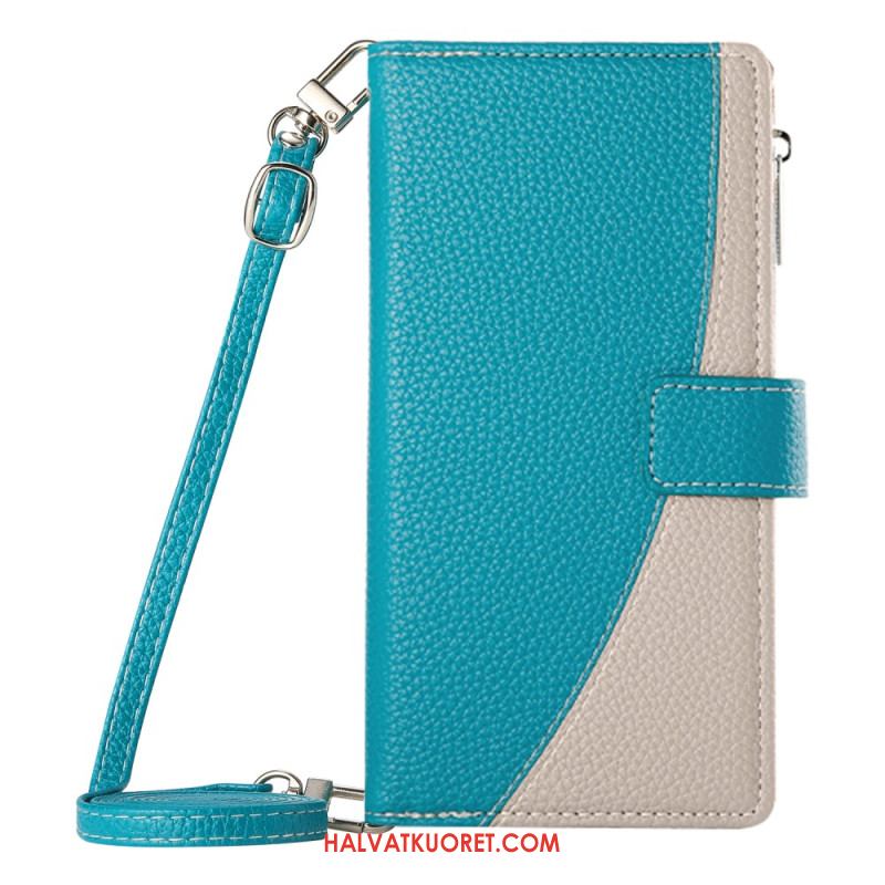 Kotelot Samsung Galaxy S26 Puhelinkuoret Kaksivärinen Lompakko Hihnoilla