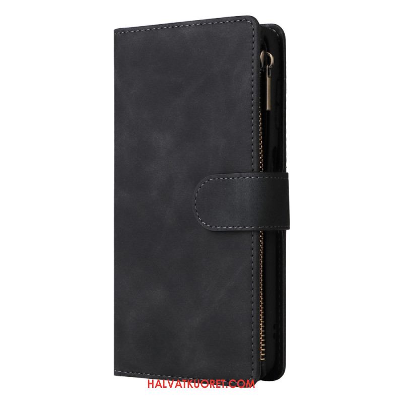 Kotelot Samsung Galaxy S26 Puhelinkuoret Mokkanahkakuvioinen Vetoketjullinen Lompakko