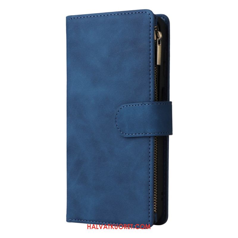 Kotelot Samsung Galaxy S26 Puhelinkuoret Mokkanahkakuvioinen Vetoketjullinen Lompakko