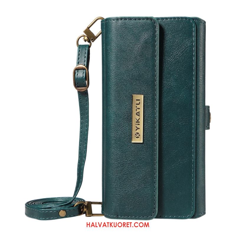 Kotelot Samsung Galaxy S26 Ultra Puhelinkuoret Vintage-lompakko Olkahihnalla