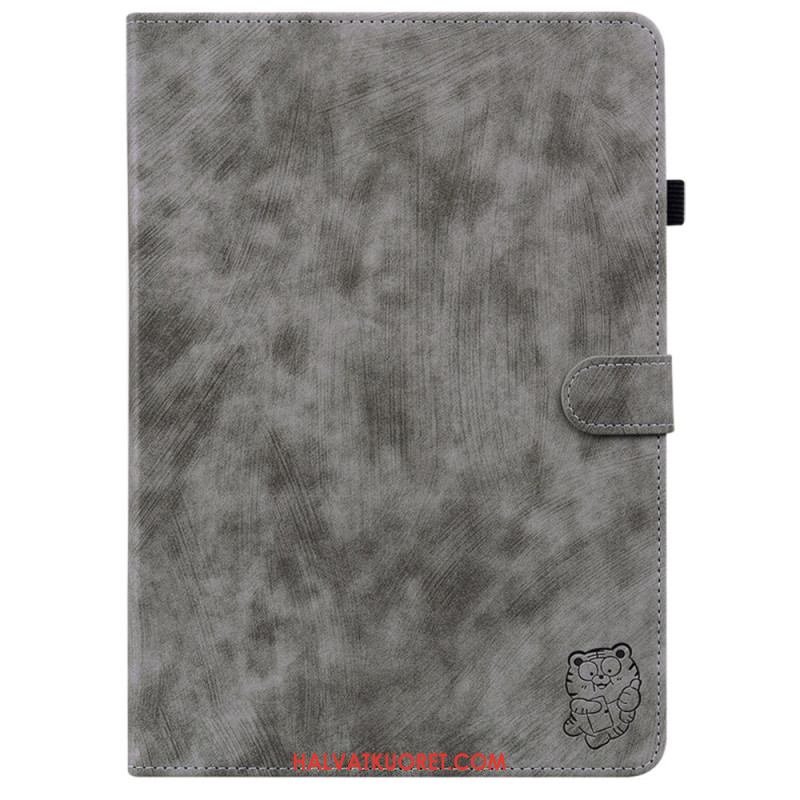 Kotelot Samsung Galaxy Tab S10 Plus Mokkanahkaefekti Pikku Tiikeri Suojakuori