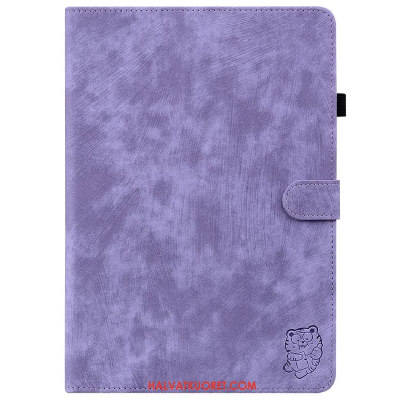 Kotelot Samsung Galaxy Tab S10 Plus Mokkanahkaefekti Pikku Tiikeri Suojakuori